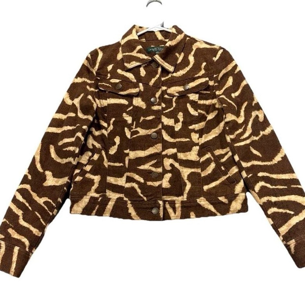 Ralph Lauren Brown Cotton Blend Sweater